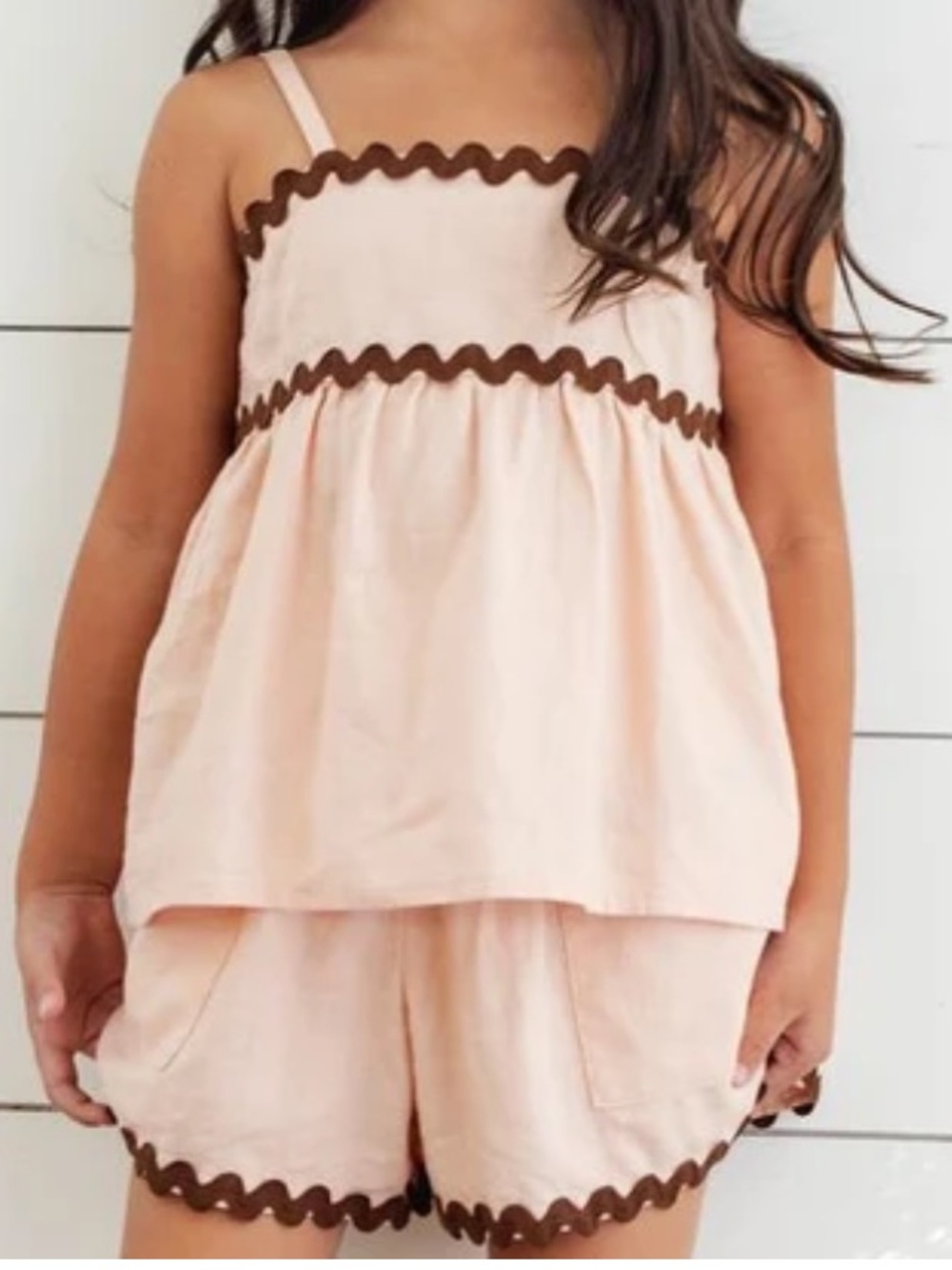 Rylee + Cru Ric Rac Set - Blush - Size 2-3Y